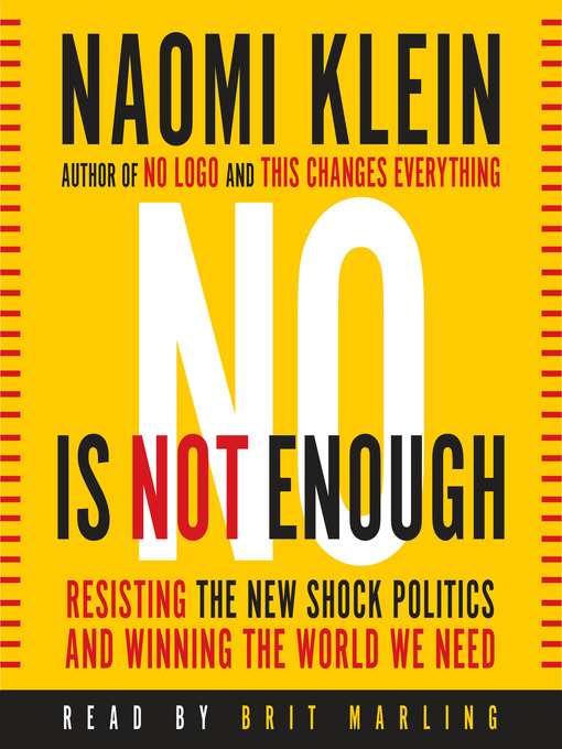 Title details for No Is Not Enough by Naomi Klein - Available